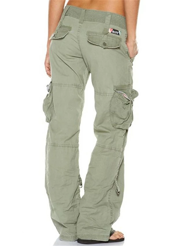 Women‘s Cargo Khaki Pants Trousers Full Length High Cut Micro-elastic High Waist Fashion Streetwear Casual Daily Wear Black Wine XS S Fall & Winter 3 Women‘s Cargo Khaki Pants Trousers Full Length High Cut Micro-elastic High Waist Fashion Streetwear Casual Daily Wear Black Wine XS S Fall & Winter