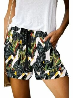 Women's Shorts Beach Shorts Black Yellow Red Casual Holiday Weekend Side Pockets Short Comfort Floral S M L XL 2XL -LIGHTINTHEBOX Shop gibkis1682411336462