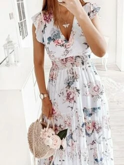Women's Casual Dress Swing Dress Floral Dress Midi Dress Red Blue Sleeveless Floral Ruffle Summer Spring V Neck Stylish Loose Fit 2023 S M L XL 12 Women's Casual Dress Swing Dress Floral Dress Midi Dress Red Blue Sleeveless Floral Ruffle Summer Spring V Neck Stylish Loose Fit 2023 S M L XL -LIGHTINTHEBOX Shop gksqwj1650355499000