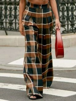 Women's Wide Leg Pants Trousers Full Length Fashion Streetwear Street Daily Coffee Color Orange S M Fall Winter 17 Women's Wide Leg Pants Trousers Full Length Fashion Streetwear Street Daily Coffee Color Orange S M Fall Winter -LIGHTINTHEBOX Shop gmlyws1695188776263