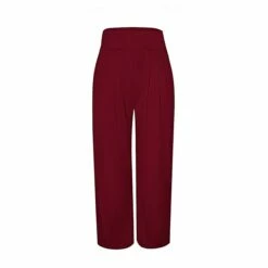 Women's Culottes Wide Leg Chinos Slacks Pants Trousers Yellow Wine Army Green Mid Waist Basic Work Casual Daily Weekend Stretchy Full Length Solid Colored S M L XL XXL -LIGHTINTHEBOX Shop goesle1675319872979