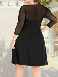Women's Plus Size Curve Casual Dress Winter Dress Sheath Dress Plain Midi Dress Long Sleeve Ruched Mesh V Neck Fashion Outdoor Black Fall Winter XL XXL 3XL 4XL 5XL 11 Women's Plus Size Curve Casual Dress Winter Dress Sheath Dress Plain Midi Dress Long Sleeve Ruched Mesh V Neck Fashion Outdoor Black Fall Winter XL XXL 3XL 4XL 5XL -LIGHTINTHEBOX Shop gtvbwd1695191646009