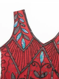 Women's Retro 1920s Fringe Dress Midi Dress Party Halloween Sequins Tassel Fringe Leaf V Neck Sleeveless Regular Fit Spring Fall 2023 Black Wine S M L XL 25 Women's Retro 1920s Fringe Dress Midi Dress Party Halloween Sequins Tassel Fringe Leaf V Neck Sleeveless Regular Fit Spring Fall 2023 Black Wine S M L XL -LIGHTINTHEBOX Shop gusvvj1692948664507
