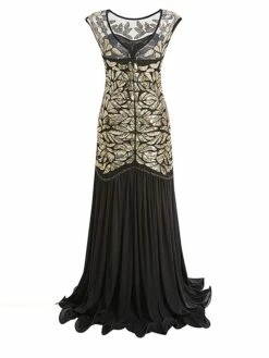 Women's Retro 1920s Sequin Dress Long Dress Maxi Dress Party Halloween Sequins Ruffle Leaf Crewneck Sleeveless Regular Fit Spring Fall 2023 Black Red S M L XL 22 Women's Retro 1920s Sequin Dress Long Dress Maxi Dress Party Halloween Sequins Ruffle Leaf Crewneck Sleeveless Regular Fit Spring Fall 2023 Black Red S M L XL -LIGHTINTHEBOX Shop gwhwme1692947220073
