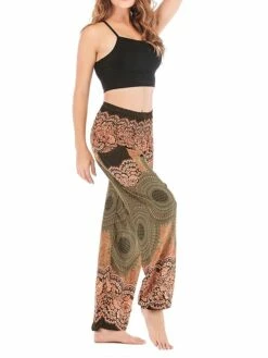 Women's Joggers Chinos Pants Trousers Wine Depression Green Blue High Waist Casual Boho Athleisure Outdoor Sports Daily Wear Full Length Comfort Geometric One-Size -LIGHTINTHEBOX Shop gwqopn1688541832047