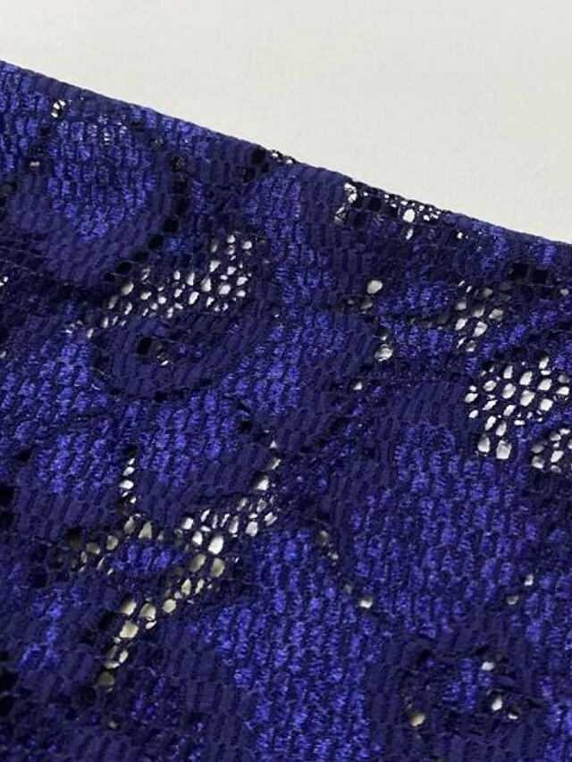 Women‘s Plus Size Curve Party Dress Floral V Neck Lace Half Sleeve Fall Spring Work Vintage Midi Dress Daily Vacation Dress Homecoming Dress Print 9 Women‘s Plus Size Curve Party Dress Floral V Neck Lace Half Sleeve Fall Spring Work Vintage Midi Dress Daily Vacation Dress Homecoming Dress Print - Image 7