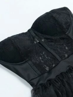 Women‘s Prom Party Dress Black Dress Long Dress Maxi Dress Red Sleeveless Pure Color Lace Winter Fall Autumn Strapless Party 2023 S M L XL XXL 3XL 4XL 5XL -LIGHTINTHEBOX Shop hcpkgu1676616471156