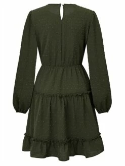 Women's Work Dress Casual Dress Fashion Winter Dress Daily Mini Dress Ruched Ruffle Crew Neck Long Sleeve Plain Loose Fit Brown Army Green Apricot Fall Winter S M L XL 34 Women's Work Dress Casual Dress Fashion Winter Dress Daily Mini Dress Ruched Ruffle Crew Neck Long Sleeve Plain Loose Fit Brown Army Green Apricot Fall Winter S M L XL -LIGHTINTHEBOX Shop hfvecn1695377888974