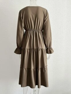 Women's Casual Dress Plain Dress Midi Dress Patchwork Outdoor Street Daily Active Fashion V Neck Long Sleeve 2023 Loose Fit Black Blue Khaki Color S M L XL XXL Size 31 Women's Casual Dress Plain Dress Midi Dress Patchwork Outdoor Street Daily Active Fashion V Neck Long Sleeve 2023 Loose Fit Black Blue Khaki Color S M L XL XXL Size -LIGHTINTHEBOX Shop hiydct1692936953456
