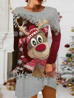 Women's Christmas Casual Dress T Shirt Dress Tee Dress Shift Dress Mini Dress Green Black Red Long Sleeve Plaid Pocket Winter Fall Autumn Crew Neck Fashion Daily 2022 S M L XL XXL 3XL 6 Women's Christmas Casual Dress T Shirt Dress Tee Dress Shift Dress Mini Dress Green Black Red Long Sleeve Plaid Pocket Winter Fall Autumn Crew Neck Fashion Daily 2022 S M L XL XXL 3XL -LIGHTINTHEBOX Shop hiylhn1667990297522