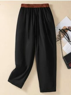 Women's Chinos Pants Trousers Full Length Micro-elastic High Waist Fashion Streetwear Street Daily YC1103-Brown YC1103-black S M Winter -LIGHTINTHEBOX Shop hkyhao1694164243559