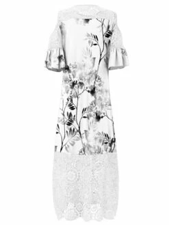 Women‘s Plus Size Curve Holiday Dress Floral Crew Neck Lace Half Sleeve Fall Spring Maxi Long Dress Date Vacation Dress Print 21 Women‘s Plus Size Curve Holiday Dress Floral Crew Neck Lace Half Sleeve Fall Spring Maxi Long Dress Date Vacation Dress Print -LIGHTINTHEBOX Shop hmuuxb1654584187081