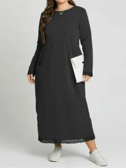 Women's Casual Dress Sweatshirt Dress Winter Dress Long Dress Maxi Dress Ruched Pocket Outdoor Daily Going Out Fashion Streetwear Crew Neck Long Sleeve 2023 Loose Fit Black Wine Purple Color S M L XL 25 Women's Casual Dress Sweatshirt Dress Winter Dress Long Dress Maxi Dress Ruched Pocket Outdoor Daily Going Out Fashion Streetwear Crew Neck Long Sleeve 2023 Loose Fit Black Wine Purple Color S M L XL -LIGHTINTHEBOX Shop hniwdg1693813472947