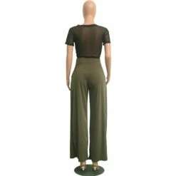 Women's Culottes Wide Leg Chinos Slacks Pants Trousers Yellow Wine Army Green Mid Waist Basic Work Casual Daily Weekend Stretchy Full Length Solid Colored S M L XL XXL -LIGHTINTHEBOX Shop hoelbt1675319871013
