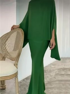 Women's Two Piece Dress Set Casual Dress Skirt Set Daily Going Out Elegant Modern Ruffle Long Dress Maxi Dress Stand Collar Long Sleeve Plain Regular Fit Silver Black White Fall Winter S M L XL XXL 15 Women's Two Piece Dress Set Casual Dress Skirt Set Daily Going Out Elegant Modern Ruffle Long Dress Maxi Dress Stand Collar Long Sleeve Plain Regular Fit Silver Black White Fall Winter S M L XL XXL -LIGHTINTHEBOX Shop hqzpsa1693386801818