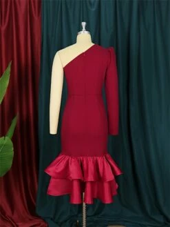 Women's Plus Size Curve Party Dress Bodycon Sheath Dress Plain Midi Dress Long Sleeve Ruffle One Shoulder Fashion Party Wine Fall Winter XL XXL 3XL 4XL 15 Women's Plus Size Curve Party Dress Bodycon Sheath Dress Plain Midi Dress Long Sleeve Ruffle One Shoulder Fashion Party Wine Fall Winter XL XXL 3XL 4XL -LIGHTINTHEBOX Shop htpwwu1694425972422