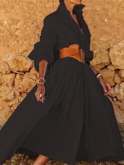 Women's Shirt Dress Casual Dress Swing Dress Maxi Long Dress Outdoor Daily Polyester Fashion Casual Shirt Collar Lace Up Button Long Sleeve Summer Spring Fall 2023 Regular Fit Black White Pink Pure 19 Women's Shirt Dress Casual Dress Swing Dress Maxi Long Dress Outdoor Daily Polyester Fashion Casual Shirt Collar Lace Up Button Long Sleeve Summer Spring Fall 2023 Regular Fit Black White Pink Pure -LIGHTINTHEBOX Shop hwkygk1678781464036