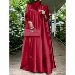 Women's Prom Dress Party Dress Satin Dress Long Dress Maxi Dress Black Yellow Pink Sleeveless Pure Color Ruched Summer Spring Fall Stand Collar Fashion Birthday Evening Party Wedding Guest 2023 M -LIGHTINTHEBOX Shop hwzuoi1673854316364