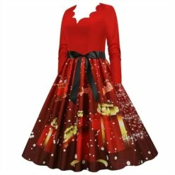 Women's Christmas Party Dress Swing DressKnee Length Dress Green Wine Dark Green Red Black Long Sleeve Santa Claus Elk Snowman Print Fall Winter V Neck Vintage Party Elegant Party 2022 S M L XL XXL 33 Women's Christmas Party Dress Swing DressKnee Length Dress Green Wine Dark Green Red Black Long Sleeve Santa Claus Elk Snowman Print Fall Winter V Neck Vintage Party Elegant Party 2022 S M L XL XXL -LIGHTINTHEBOX Shop hxaqee1665475511983