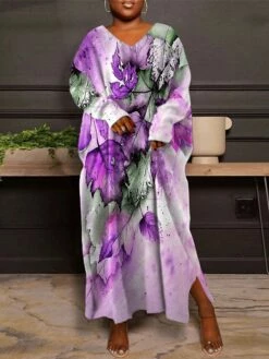 Women's Plus Size Curve Casual Dress Winter Dress Leaf Long Dress Maxi Dress Long Sleeve Print V Neck Fashion Outdoor Blue Purple Fall Winter L XL XXL 3XL 4XL 8 Women's Plus Size Curve Casual Dress Winter Dress Leaf Long Dress Maxi Dress Long Sleeve Print V Neck Fashion Outdoor Blue Purple Fall Winter L XL XXL 3XL 4XL -LIGHTINTHEBOX Shop hzuqhy1695360875307