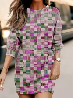 Women's Casual Dress Sweatshirt Dress Mini Dress Warm Fashion Outdoor Holiday Vacation Crew Neck Print Geometric Loose Fit Yellow Blue Purple S M L XL XXL 7 Women's Casual Dress Sweatshirt Dress Mini Dress Warm Fashion Outdoor Holiday Vacation Crew Neck Print Geometric Loose Fit Yellow Blue Purple S M L XL XXL -LIGHTINTHEBOX Shop ieusng1695195912522