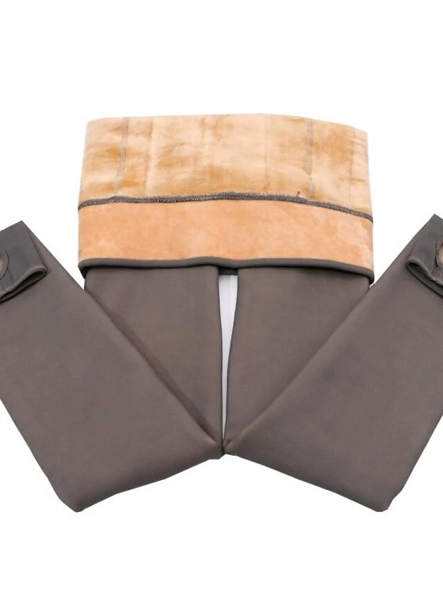 Women's Tights Pantyhose Fleece Lined Fall & Winter Tights Thermal Warm Stretchy Fashion Casual Daily Nude Pure Black Grey-Toeless Thin Thick Thicken 5 Women's Tights Pantyhose Fleece Lined Fall & Winter Tights Thermal Warm Stretchy Fashion Casual Daily Nude Pure Black Grey-Toeless Thin Thick Thicken - Image 3