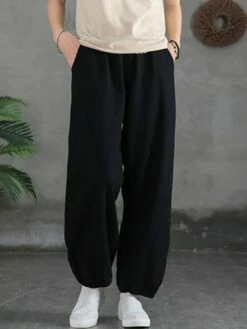 Women's Sweatpants Linen Pants Pants Trousers Full Length Vacation Vintage Street Daily Light Yellow Black M L Fall Winter 27 Women's Sweatpants Linen Pants Pants Trousers Full Length Vacation Vintage Street Daily Light Yellow Black M L Fall Winter -LIGHTINTHEBOX Shop iijfwe1697766246462