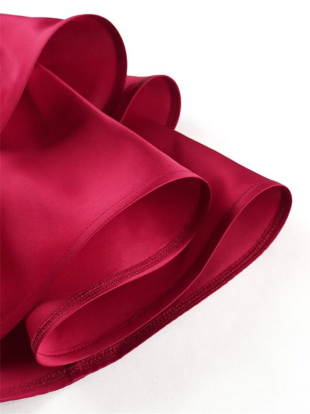 Women's Plus Size Curve Party Dress Bodycon Sheath Dress Plain Midi Dress Long Sleeve Ruffle One Shoulder Fashion Party Wine Fall Winter XL XXL 3XL 4XL 9 Women's Plus Size Curve Party Dress Bodycon Sheath Dress Plain Midi Dress Long Sleeve Ruffle One Shoulder Fashion Party Wine Fall Winter XL XXL 3XL 4XL - Image 7