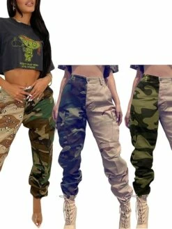 Women's Cargo Pants Pants Trousers Full Length Active Fashion Outdoor Street Khaki Army Green S M Fall Winter