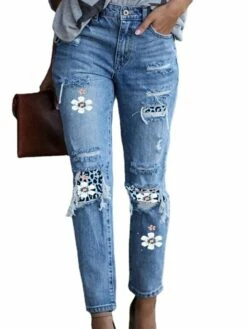 Women‘s Low Rise Jeans Pants Trousers Distressed Ankle-Length Denim Side Pockets Cut Out Micro-elastic Fashion Casual Weekend Blue S M 7 Women‘s Low Rise Jeans Pants Trousers Distressed Ankle-Length Denim Side Pockets Cut Out Micro-elastic Fashion Casual Weekend Blue S M -LIGHTINTHEBOX Shop isymwn1664773720283