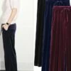 Women's Wide Leg Pants Trousers Full Length Fashion Streetwear Outdoor Street Wine Black M L Fall Winter 1 Women's Wide Leg Pants Trousers Full Length Fashion Streetwear Outdoor Street Wine Black M L Fall Winter -LIGHTINTHEBOX Shop iwcphn1693994106184