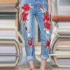 Women's Jeans Straight Full Length Fashion Streetwear Street Daily Robin's Egg Blue S M Fall Winter -LIGHTINTHEBOX Shop iwjweu1696731539884
