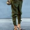 Women's Skinny Chinos Pants Trousers Army Green Fashion Streetwear Street Daily Daily Wear Full Length Comfort Solid Color S M L XL 2XL