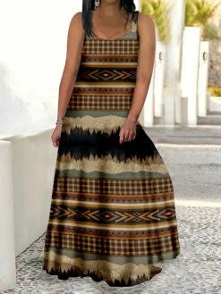 Women‘s Plus Size Curve Casual Sweater Dress Swing Sweater Dress Strap Sweater Dress Graphic Long Sweater Dress Maxi Sweater Dress Sleeveless Print Strap Romantic Daily Yellow Red Summer Spring -LIGHTINTHEBOX Shop jgzitj1679294978343