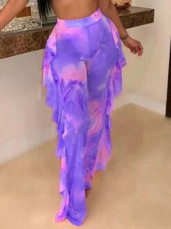 Women's Slacks Full Length Casual Casual Daily Wear Deep Purple Magenta S M Summer