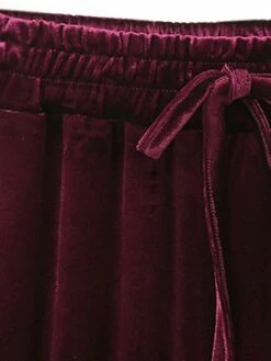 Women's Wide Leg Pants Trousers Full Length Fashion Streetwear Outdoor Street Wine Black M L Fall Winter -LIGHTINTHEBOX Shop jiidsq1693994109979