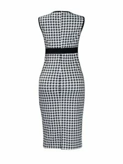 Women's Two Piece Dress Set Casual Dress Sheath Dress Daily Going Out Streetwear Modern Print Midi Dress Crew Neck Long Sleeve Houndstooth Regular Fit Black Fall Winter S M L XL XXL -LIGHTINTHEBOX Shop jjlqbq1695194342414