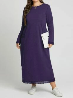 Women's Casual Dress Sweatshirt Dress Winter Dress Long Dress Maxi Dress Ruched Pocket Outdoor Daily Going Out Fashion Streetwear Crew Neck Long Sleeve 2023 Loose Fit Black Wine Purple Color S M L XL 30 Women's Casual Dress Sweatshirt Dress Winter Dress Long Dress Maxi Dress Ruched Pocket Outdoor Daily Going Out Fashion Streetwear Crew Neck Long Sleeve 2023 Loose Fit Black Wine Purple Color S M L XL -LIGHTINTHEBOX Shop jkcgat1693813474986