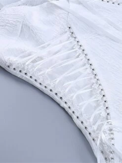 Women's Party Dress Cocktail Dress Bodycon Mini Dress White Sleeveless Pure Color Lace Up Spring Fall Winter Spaghetti Strap Fashion Halloween Birthday Wedding Guest 2023 S M L -LIGHTINTHEBOX Shop jmlurz1693886989837