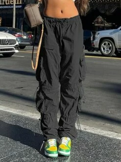 Women's Cargo Pants Pants Trousers Baggy Full Length Cotton Blend Baggy Micro-elastic Mid Waist Fashion Casual Office Black Green S M Autumn / Fall 21 Women's Cargo Pants Pants Trousers Baggy Full Length Cotton Blend Baggy Micro-elastic Mid Waist Fashion Casual Office Black Green S M Autumn / Fall -LIGHTINTHEBOX Shop jmnqhh1653634968861