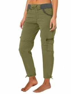 Women's Cargo Pants Pants Trousers Full Length Cotton Pocket Micro-elastic Mid Waist Fashion Streetwear Street Daily Dark Brown Peacock Blue S M Summer Fall -LIGHTINTHEBOX Shop jnaafo1691047631927