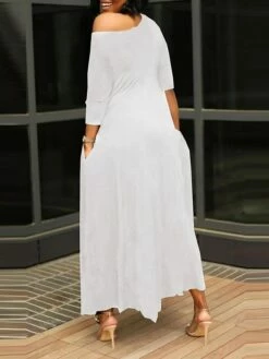 Women's Work Dress Black Dress White Dress Fashion Long Dress Maxi Dress Ruched Pocket One Shoulder 3/4 Length Sleeve Plain Regular Fit Black White Pink Fall S M L XL XXL 19 Women's Work Dress Black Dress White Dress Fashion Long Dress Maxi Dress Ruched Pocket One Shoulder 3/4 Length Sleeve Plain Regular Fit Black White Pink Fall S M L XL XXL -LIGHTINTHEBOX Shop jnjeeb1693203370155