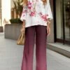 Women's Shirt Pants Sets Red Floral Print Long Sleeve Casual Daily Fashion Round Neck Regular Fit Spring &Fall 2 Women's Shirt Pants Sets Red Floral Print Long Sleeve Casual Daily Fashion Round Neck Regular Fit Spring &Fall -LIGHTINTHEBOX Shop jnmggx1695639859820