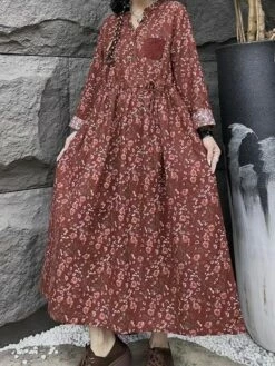 Women's Casual Dress Cotton Linen Dress Swing Dress Maxi Long Dress Linen Cotton Blend Daily Casual Outdoor Daily Vacation Split Neck Button Print Long Sleeve Spring Fall Winter 2023 Loose Fit Wine 11 Women's Casual Dress Cotton Linen Dress Swing Dress Maxi Long Dress Linen Cotton Blend Daily Casual Outdoor Daily Vacation Split Neck Button Print Long Sleeve Spring Fall Winter 2023 Loose Fit Wine -LIGHTINTHEBOX Shop jqfnqm1695284230262