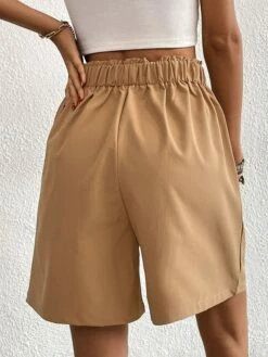 Women's Shorts Slacks Black Dark Gray Fuchsia High Waist Active Simple Casual Vacation Casual Daily Weekend Pocket Short Breathability Plain S M L XL -LIGHTINTHEBOX Shop jrlrag1687333880102