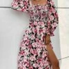 Women's Casual Dress Winter Dress Print Dress Floral Ruched Backless Square Neck Midi Dress Fashion Elegant Outdoor Daily Long Sleeve Regular Fit Pink Spring Fall S M L XL 2 Women's Casual Dress Winter Dress Print Dress Floral Ruched Backless Square Neck Midi Dress Fashion Elegant Outdoor Daily Long Sleeve Regular Fit Pink Spring Fall S M L XL -LIGHTINTHEBOX Shop jsglld1692853265592