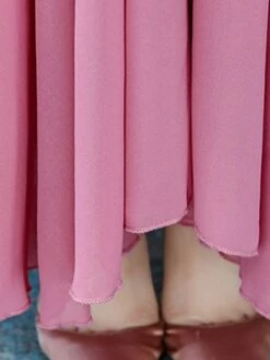Women's Long Dress Maxi Dress Casual Dress Chiffon Dress Black Dress Plain Streetwear Casual Outdoor Daily Holiday Lace Up Ruched Long Sleeve Crew Neck Dress Regular Fit Black Pink Red Summer Spring -LIGHTINTHEBOX Shop jtgdox1678270480927