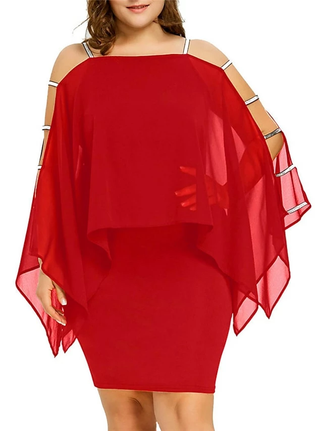 Women‘s Plus Size Curve Holiday Dress Solid Color Off Shoulder Long Sleeve Fall Spring Short Mini Dress Holiday Going Out Dress 3 Women‘s Plus Size Curve Holiday Dress Solid Color Off Shoulder Long Sleeve Fall Spring Short Mini Dress Holiday Going Out Dress