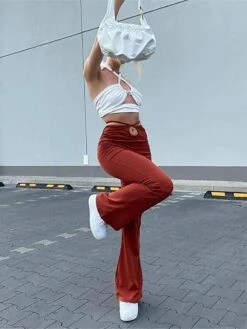 Women's Slim Tights Pants Trousers Full Length Hole Micro-elastic High Waist Fashion Streetwear Street Daily Red S M Summer Fall 10 Women's Slim Tights Pants Trousers Full Length Hole Micro-elastic High Waist Fashion Streetwear Street Daily Red S M Summer Fall -LIGHTINTHEBOX Shop jyqabz1691564894018