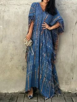 Women's Casual Dress Cotton Linen Dress White Dress Midi Dress Cotton Basic Classic Outdoor Daily Vacation V Neck Print Short Sleeve Spring Fall Winter 2023 Loose Fit White Blue Green Plain One-Size -LIGHTINTHEBOX Shop jzqisw1692341154600